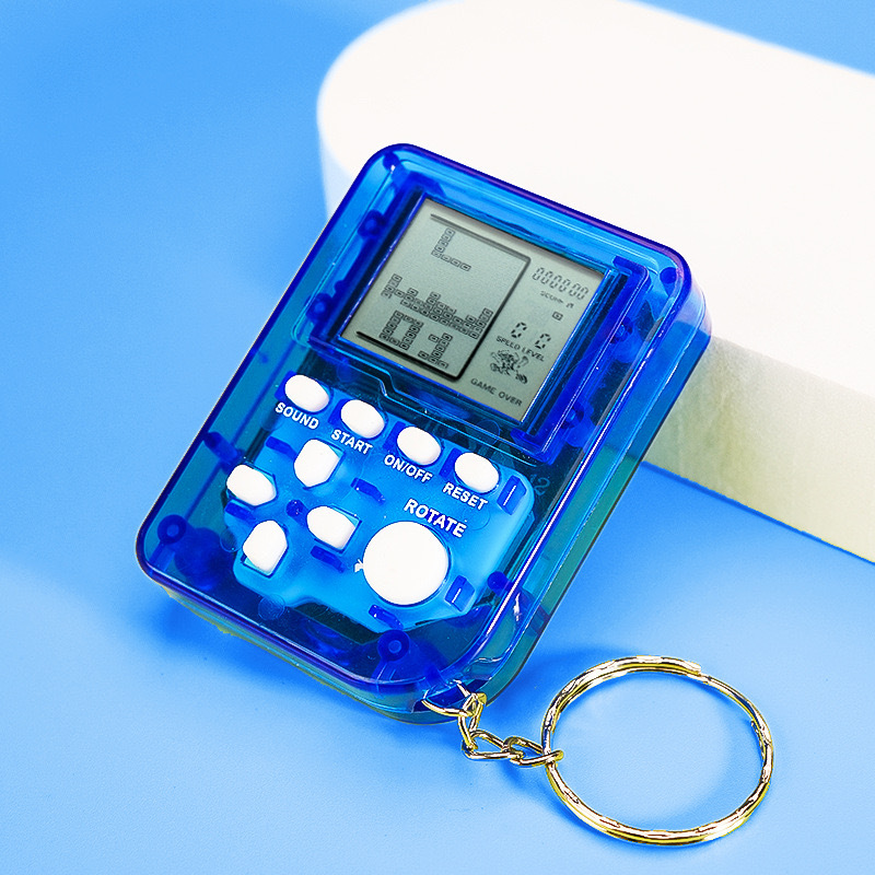 Picture of Handheld Mini Tetris Game Machine Large Screen Children's Nostalgic Educational Entry Toy Keychain Pendant