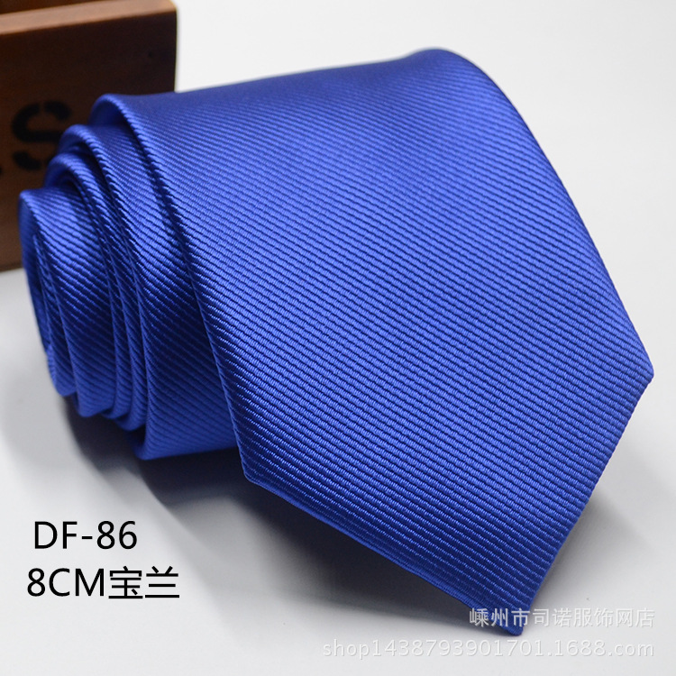 Picture of Tie business formal men's tie polyester yarn Arrow 8cm business tie
