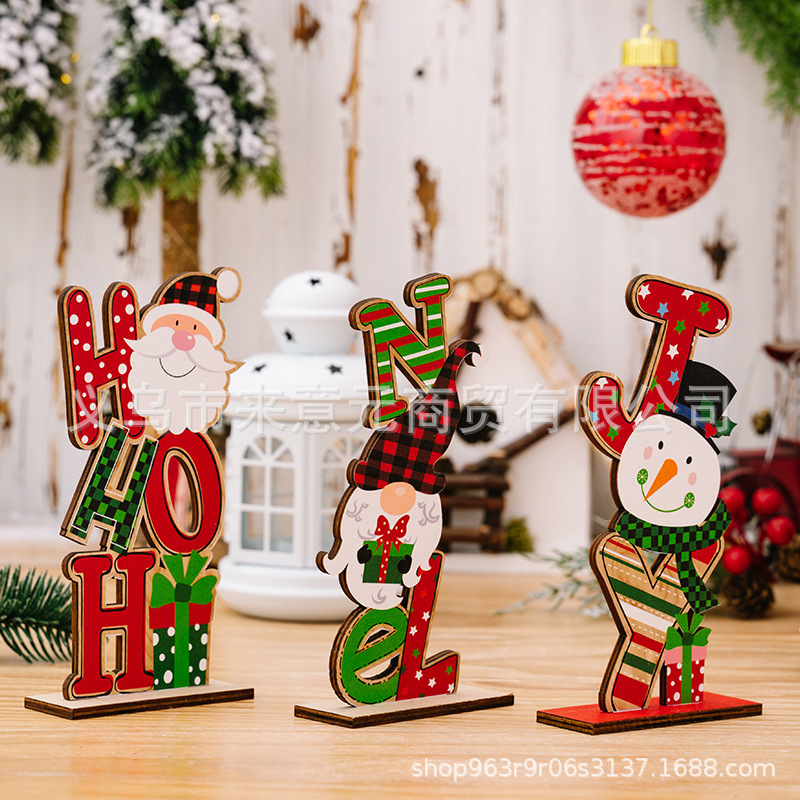 Christmas decorations New Christmas Desktop Decoration Santa Claus Scene Layout