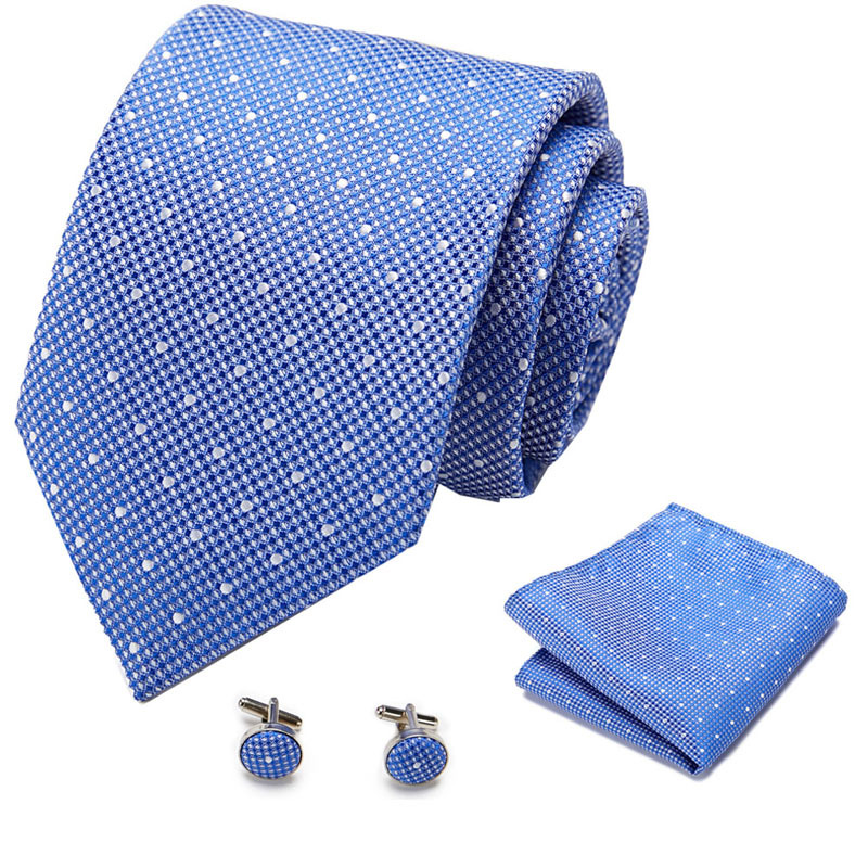 Picture of New Tie in Stock Cross-Border Hot Selling Tie Manufacturer Business Men's Formal Tie Set Ready-Made Fashion Accessories