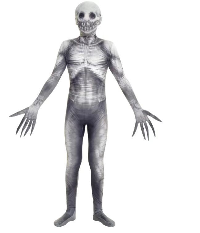 Picture of Halloween clothes spoof skeleton jumpsuit cosplay skeleton horror toy game parent party costume