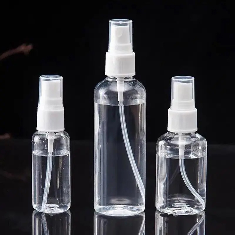 Spot Wholesale 30 50 100ml Spray Bottle Fine Mist Spray Bottle Liquid Plastic Sub-Bottle Alcohol Spray Bottle