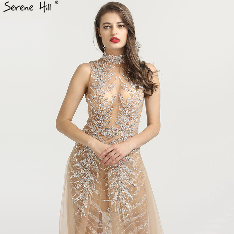 Picture of Banquet Dress Women's Sleeveless Diamond Decoration Slim-fit Slimming Fishtail Luxury Annual Meeting Host Model Catwalk Dress LA6564
