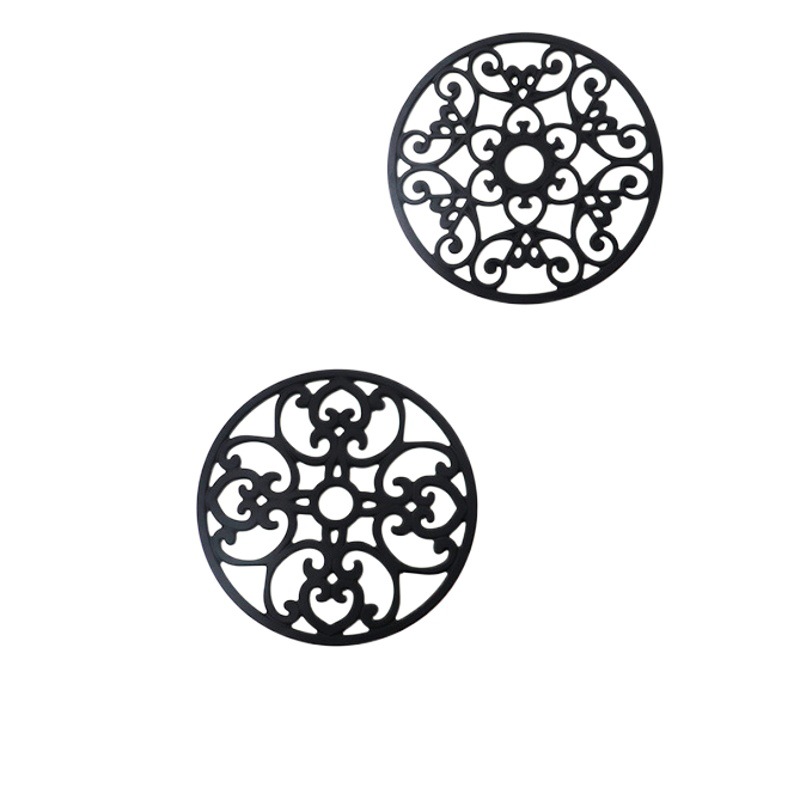 Amazon Silicone Heat Insulation Pad Silicone Plate Pad Pot Pad European Pattern 3 Pieces suit Coaster European and American Style