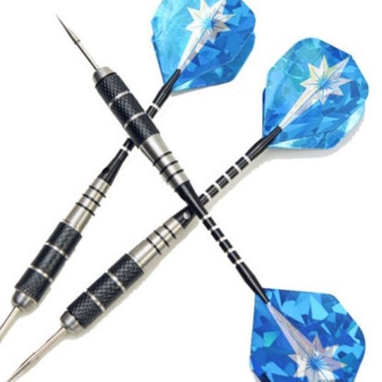 3 PCs/pack 22g stainless steel hard dart pin all metal aluminum rod anti-fall flying standard set 66g weight multi-color selection