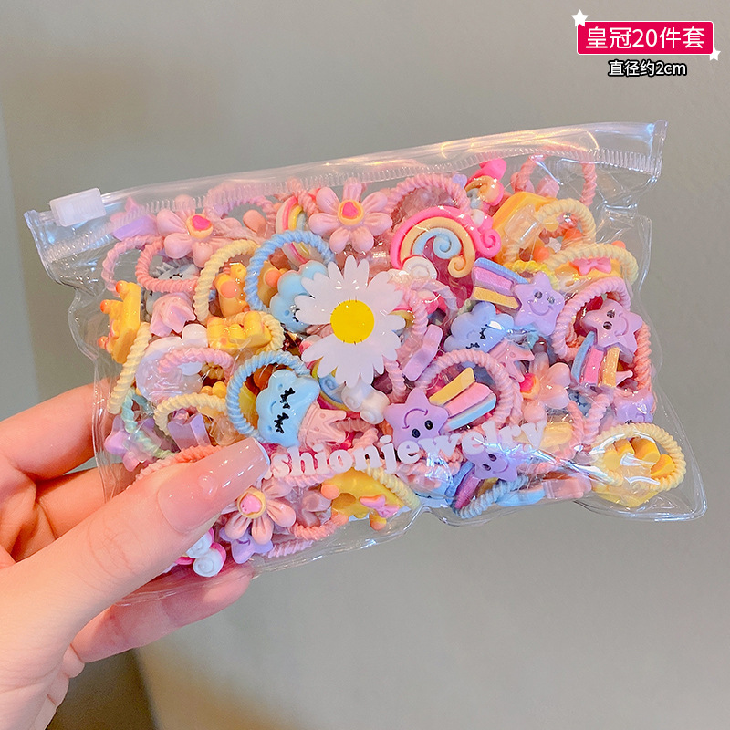 Picture of Children's rubber band does not hurt hair, good elasticity, Girl's rubber band, baby's hair rope, small size tie hair, hair ring, hair accessories