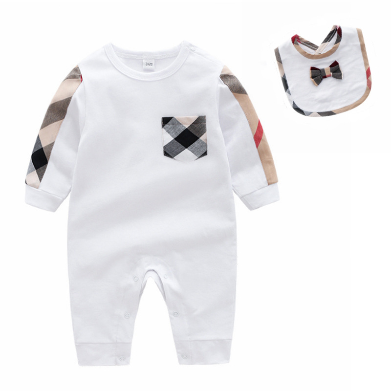 Picture of Baby Siamese Clothes Spring and Autumn Pure Cotton Neonatal Pajamas Newborn Women's Harper Climbing Clothes Baby Men's Long Sleeve Autumn Clothes