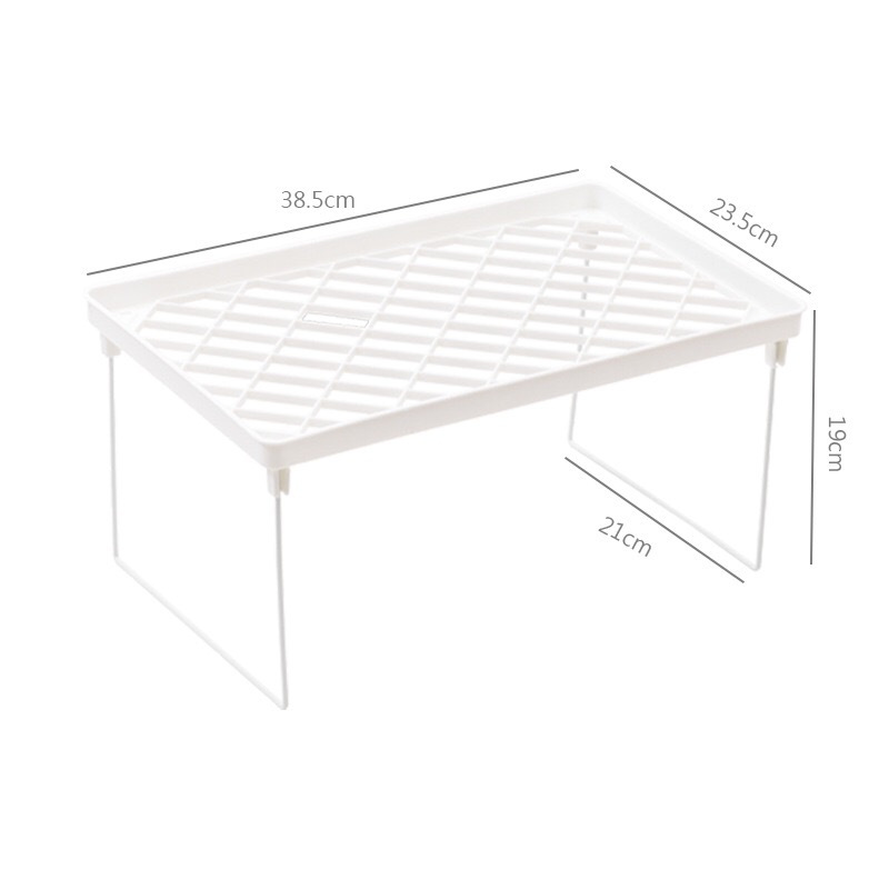 Picture of ins-style Desktop Iron Elevated Rack Foldable Dormitory College Dormitory Storage Non-printed Style Book Desktop Storage Rack