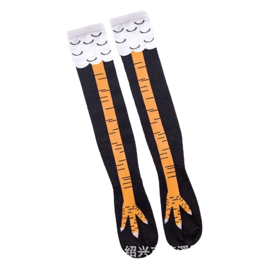Chicken Claw Socks Internet Celebrity TikTok Same Style Funny Chicken Claw Socks Skinny Over-the-Knee Fitness Ins Fashionable Long Socks