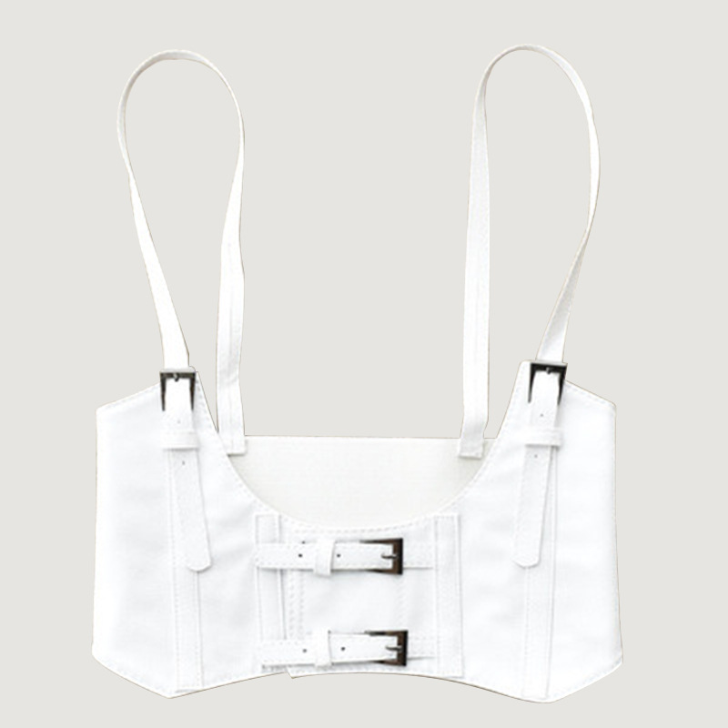 Picture of European and American Texture Strap Belt Women's Outer Shirt Decoration Performance Clothing Matching Vest with Elastcoat and Waist Seal for Foreign Trade
