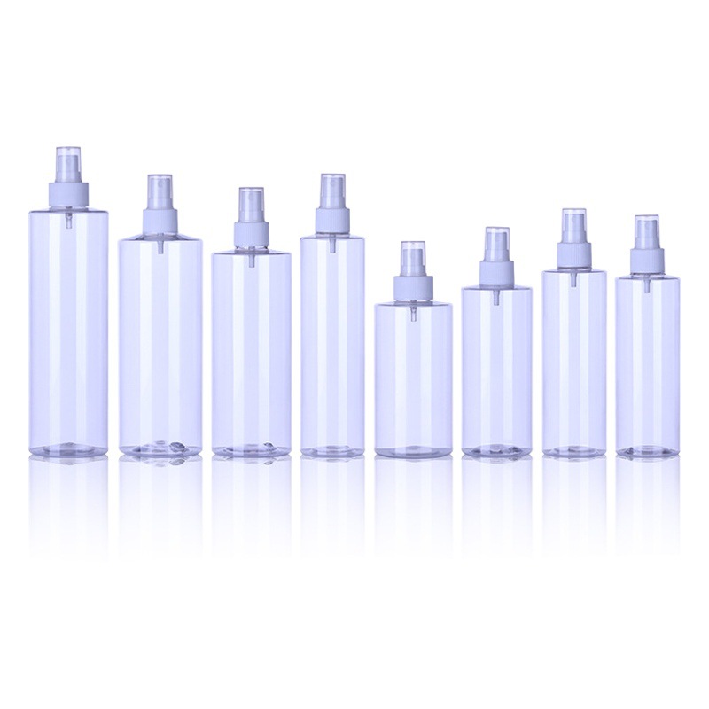 250ml 300 500ml transparent split plastic bottle PET spray bottle cosmetic water disinfectant split bottle