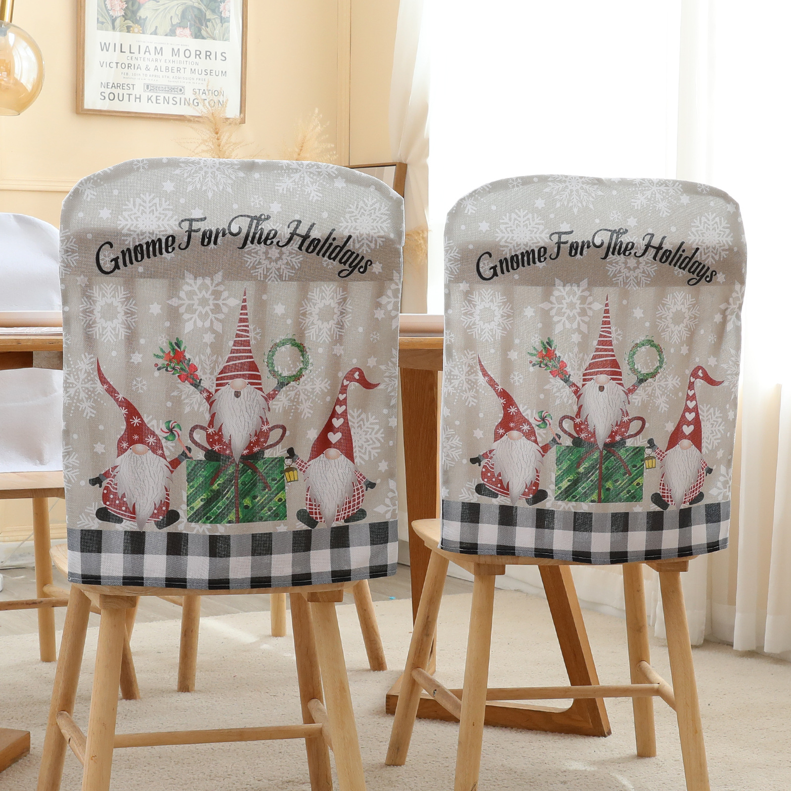 2022 cross-border new sanrudolf decorative chair cover decoration scene layout props atmosphere decoration