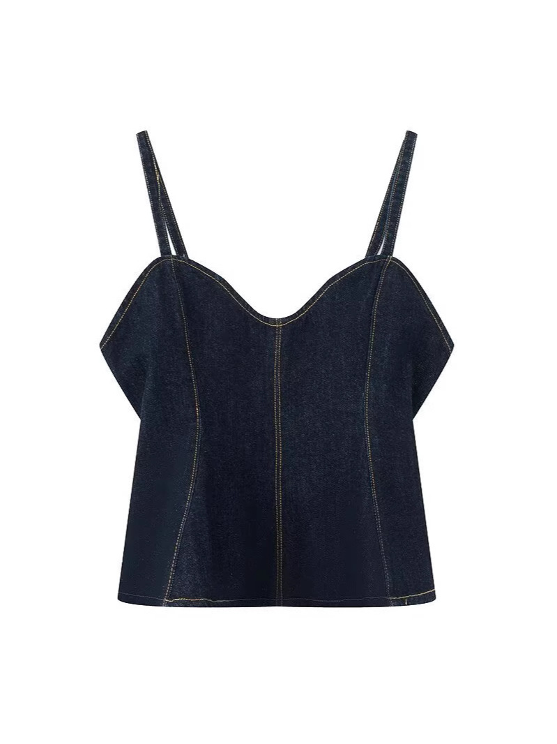 Zr Cross-Border Export Spring New Camisole Top European and American Sexy Backless Vest Top Women's Design