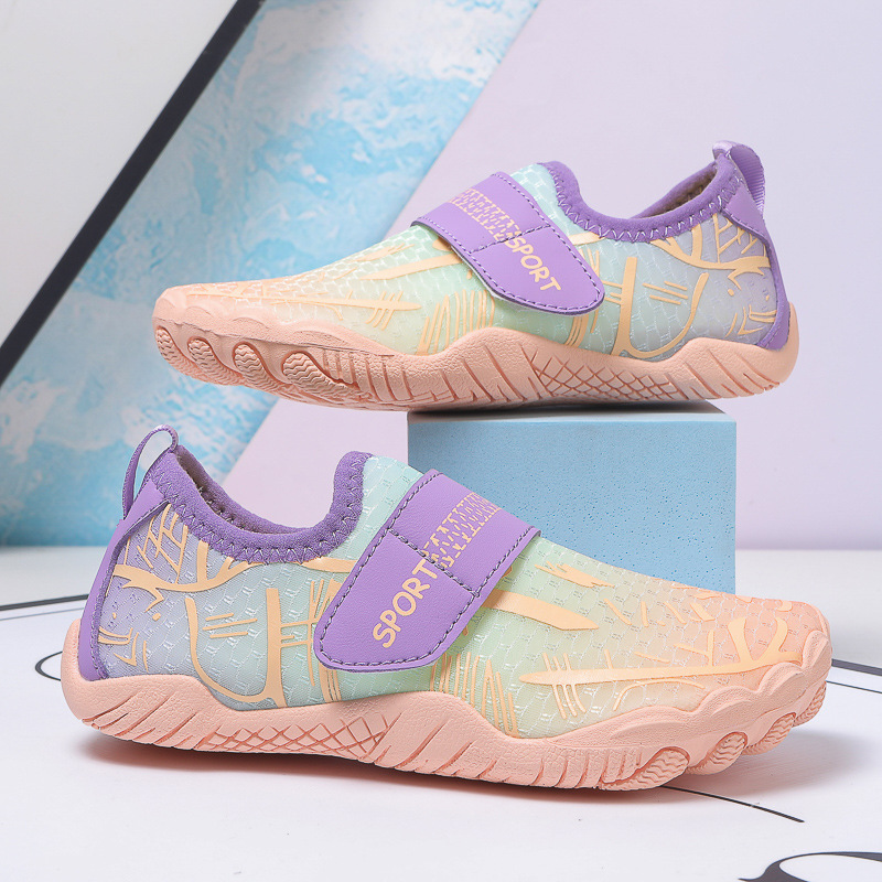 Children's Tracing Shoes Anti-cut Non-slip Soft Bottom Amphibious Wading Big Children's Beach Shoes Water Park Swimming Rope Skipping