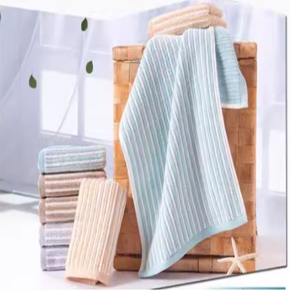 Gold Cotton Small Towel Cotton Absorbent Towel Soft GA1047A