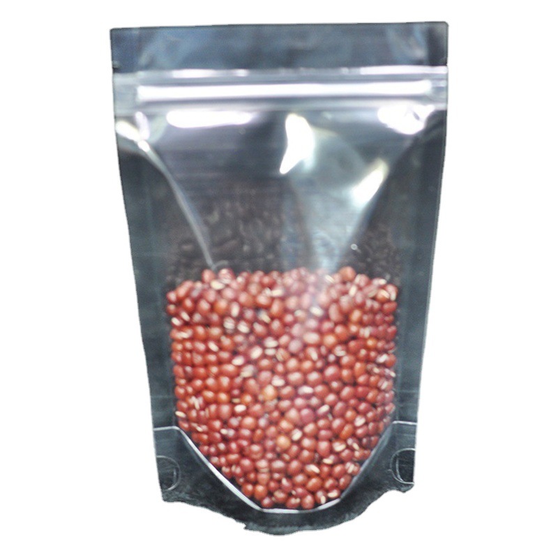 Manufacturer's Highly Transparent Self-Standing Ziplock Bag Plastic Storage Packaging Tea Dried Fruit Sealed Bag Printed Self-Standing Bag in Stock
