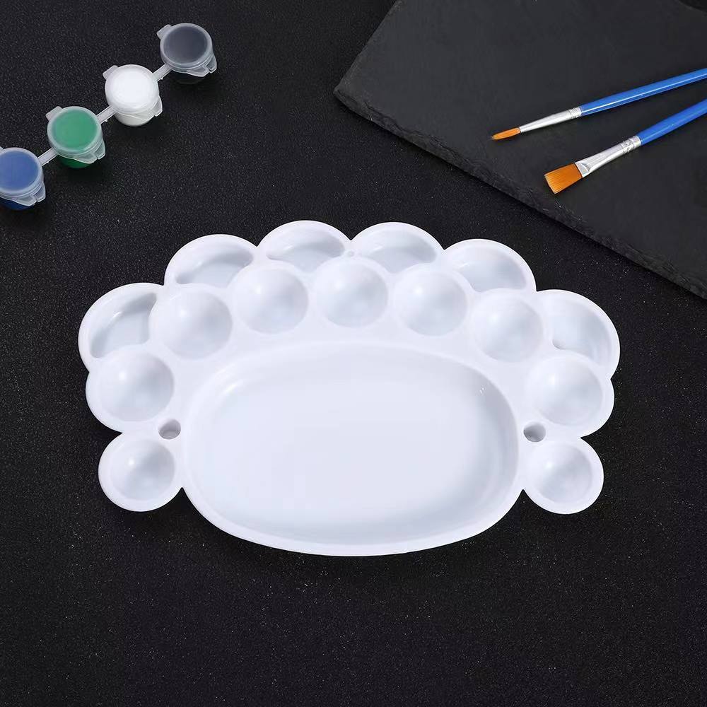 Picture of Basic Transparent Kidsren's Watercolor Supplies Pp Palette Student Painting Art Hand-Painted Plastic Paint Palette Palette