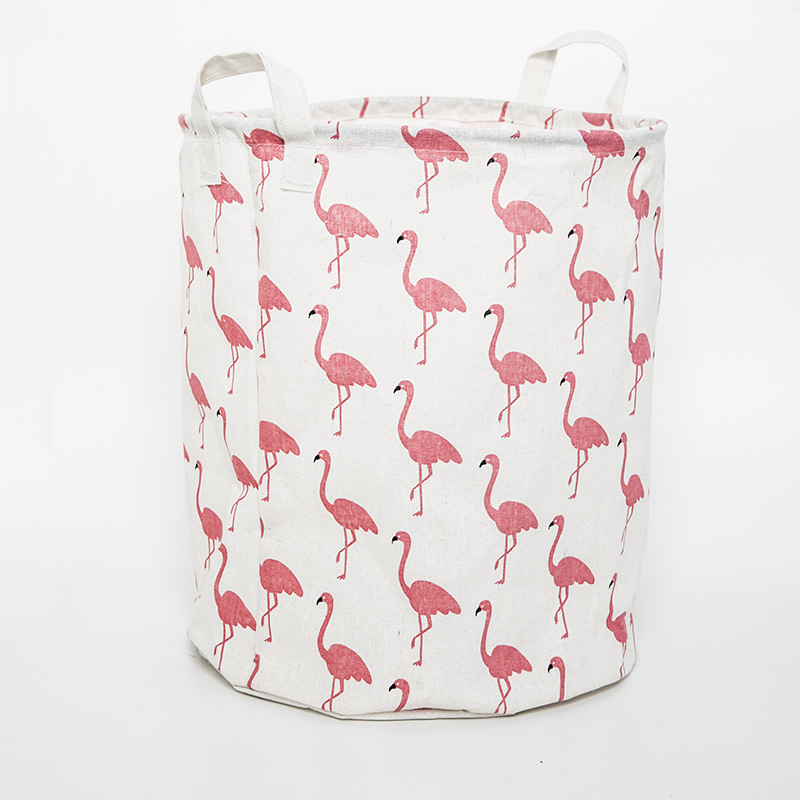 Picture of Nordic style simple laundry basket fabric storage basket home laundry basket dirty clothes storage basket bathroom laundry basket