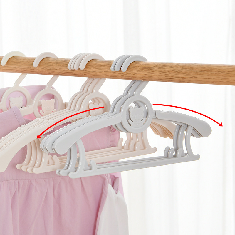 Picture of 2768 Children's Clothes Hanger Children's Baby Newborn Baby Household Retractable Clothes Rack Clothes Hanger