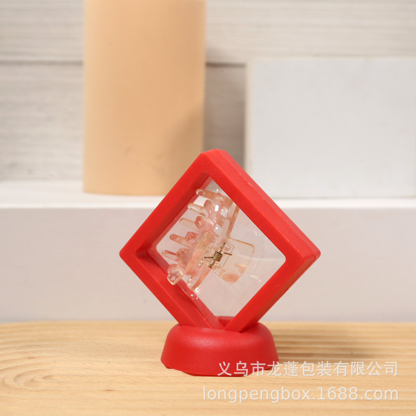 Special Transparent Jewelry Box Gift Packaging Box Badge Necklace Bracelet Storage Box Pe Film Suspension Box
