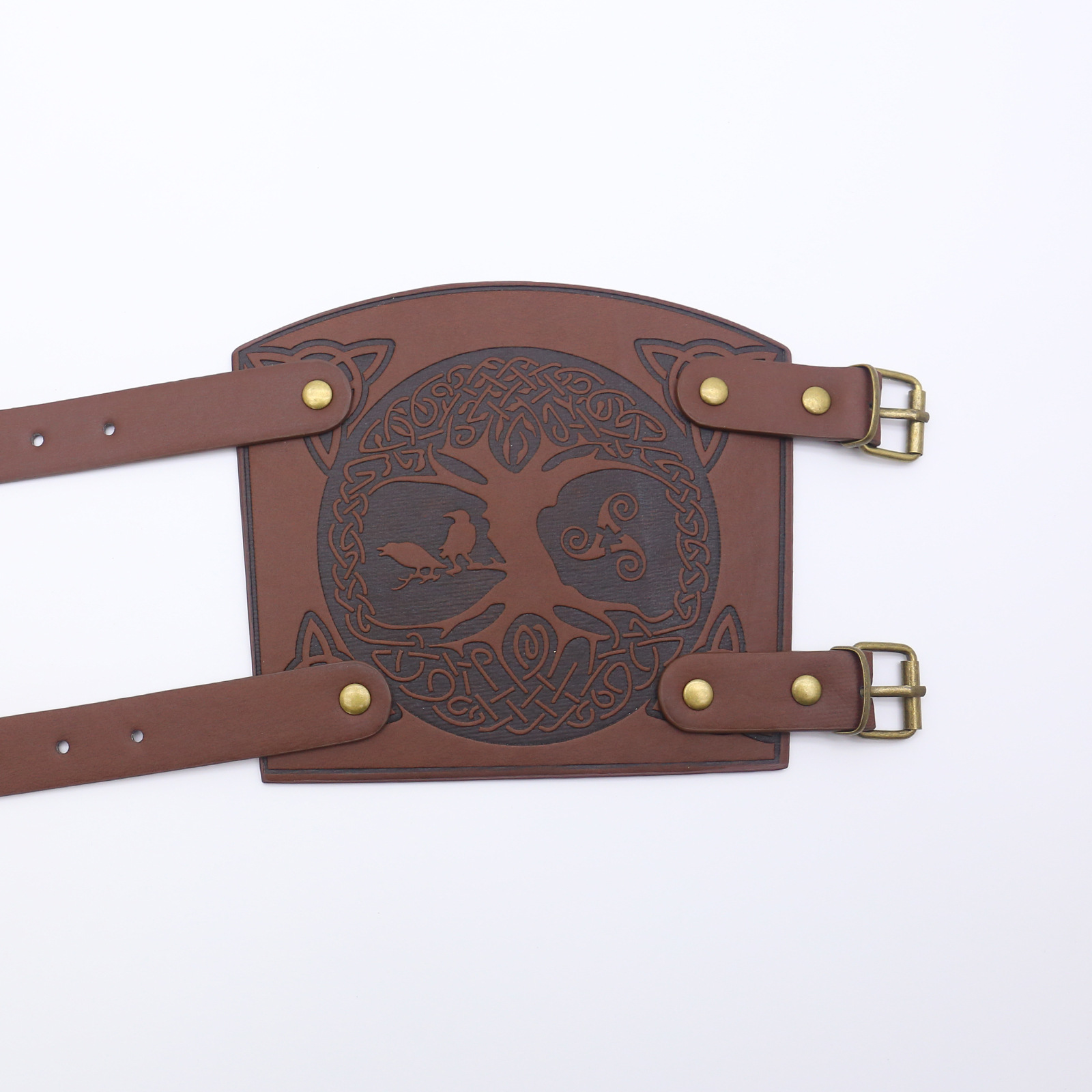 Picture of Cross-border Medieval Men's Leather Bracer Retro Punk Hand Guard Carnival cosplay Costume Accessories Arm Guard