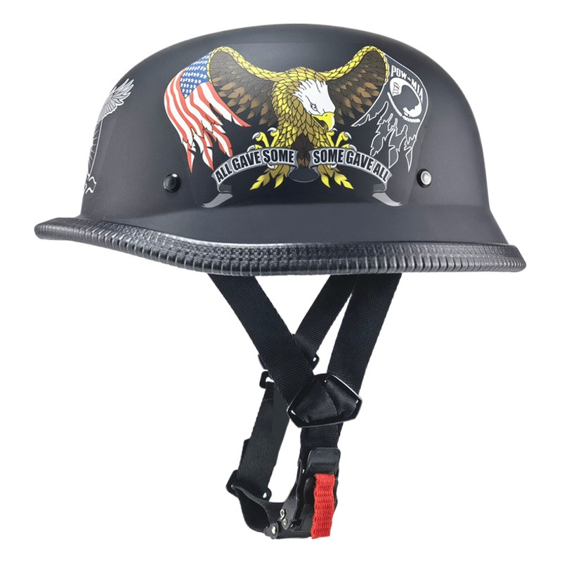 Cross-Border Foreign Trade Version Retro Helmet Lightweight Soldier Half Helmet Scoop Helmet Motorcycle Hat for Men and Women