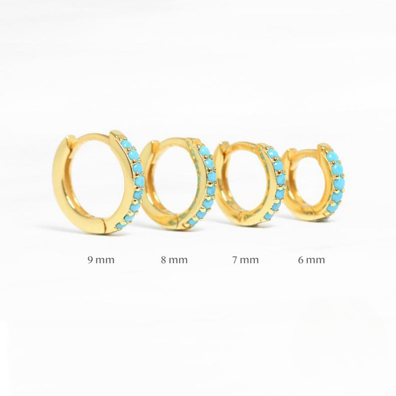 Amazon Europe and the United States cross-border hot-selling circle diamond earrings earrings zircon earrings light luxury fashion earrings jewelry