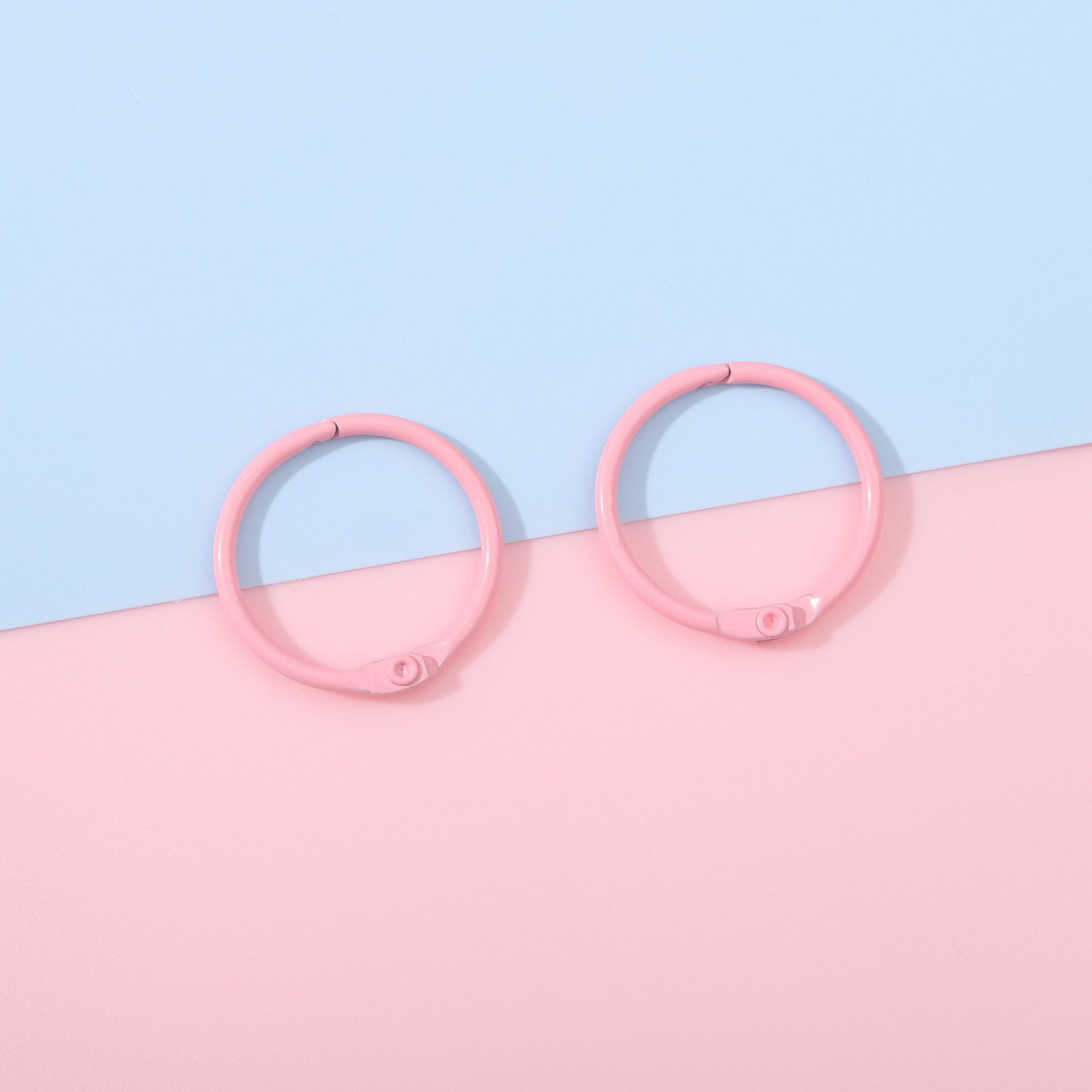 Picture of Macaron metal keychain key ring small ring color ring buckle DIY decoration accessories buckle cross-border hot sale