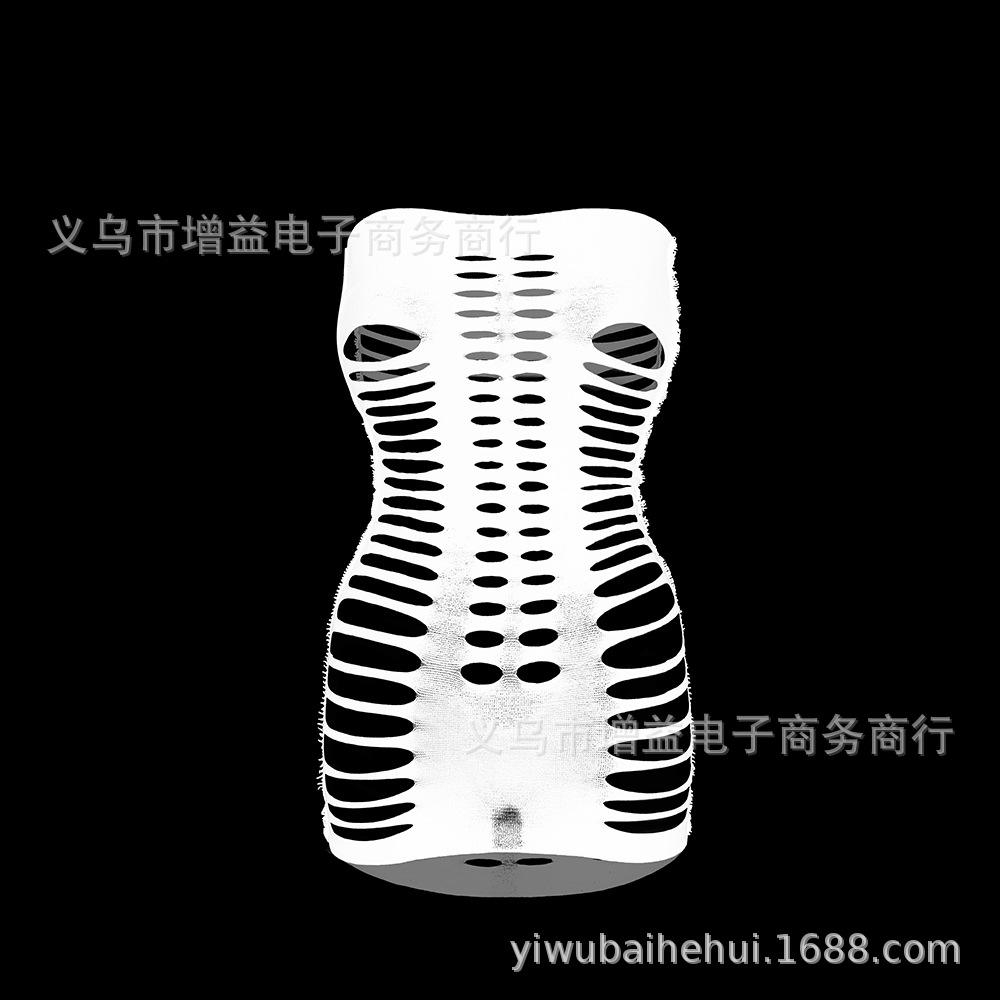 Picture of European and American foreign trade sexy underwear tube top hole skirt hollow w294