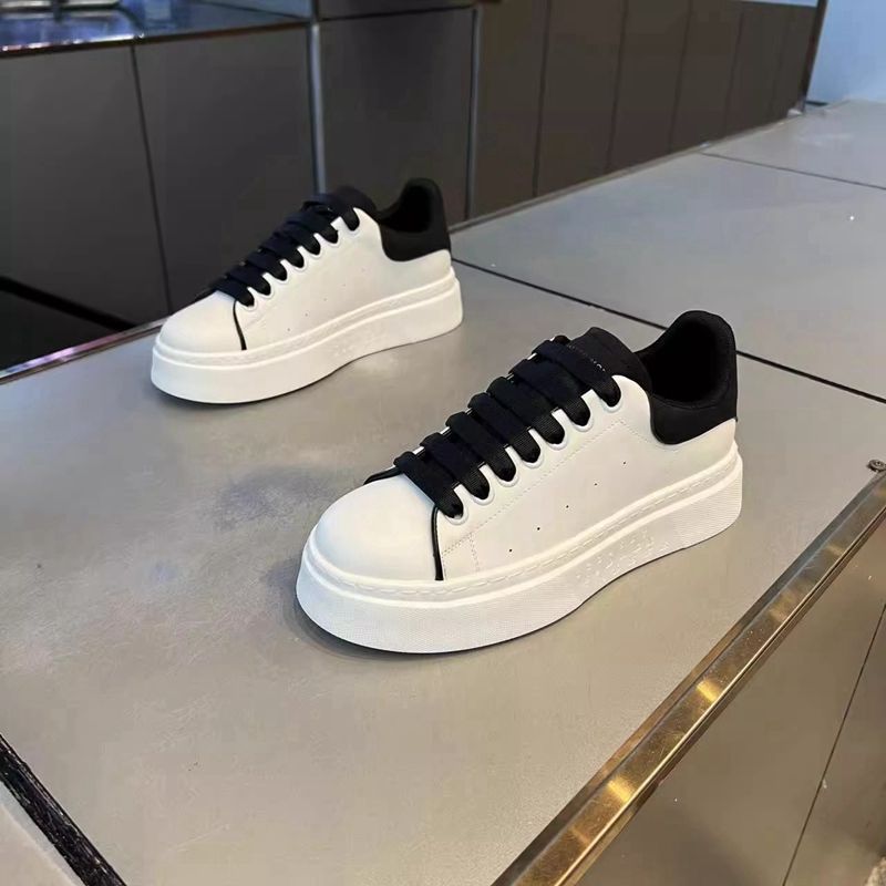 Mcqueen Men's Shoes, Autum Design, Versatile Casual Sneakers, Trbottomy Brand Youth Sports Thick-Soled White Trbottomy Shoes, Trendy Style