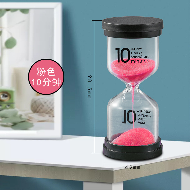 Picture of Manufacturer Wholesale Black Cover Hourglass Timer 1/3/5/10/15/20/30/45/60 Points Creative Gift Hourglass