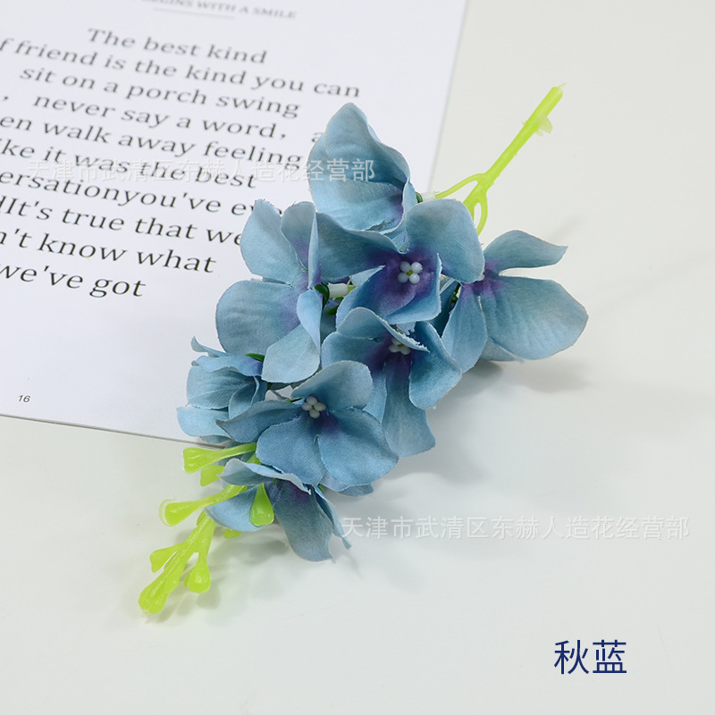 Picture of Simulated Flower Hyacinth Flower String Artificial Flower Restaurant Bar Decoration Shooting Props Scene Layout Violet Flowers