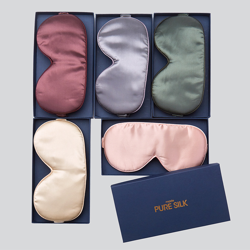 Picture of Spot high-grade mulberry silk silk Slip version 19 MMI travel sleep silk eye mask shading solid color eye mask