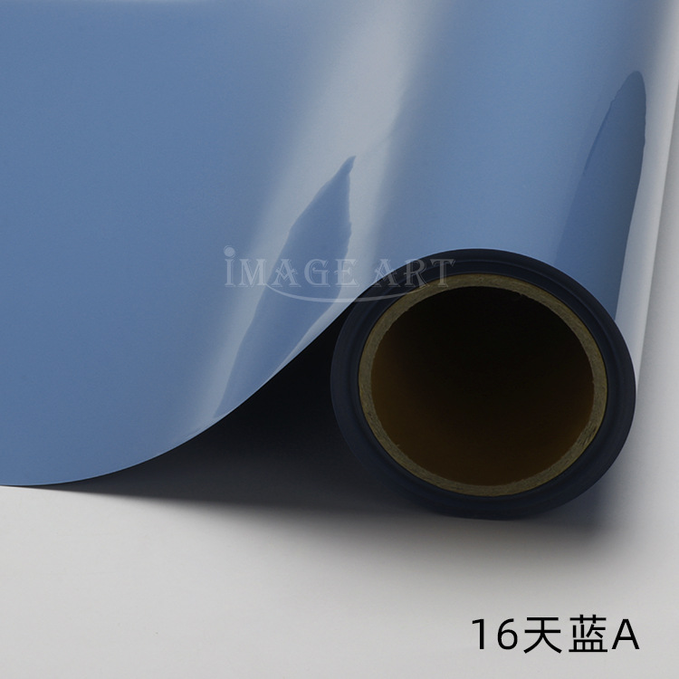 Picture of PU thermal transfer engraving film logo printing ordinary color engraving hot stamping film clothing T-shirt hot stamping film whole roll