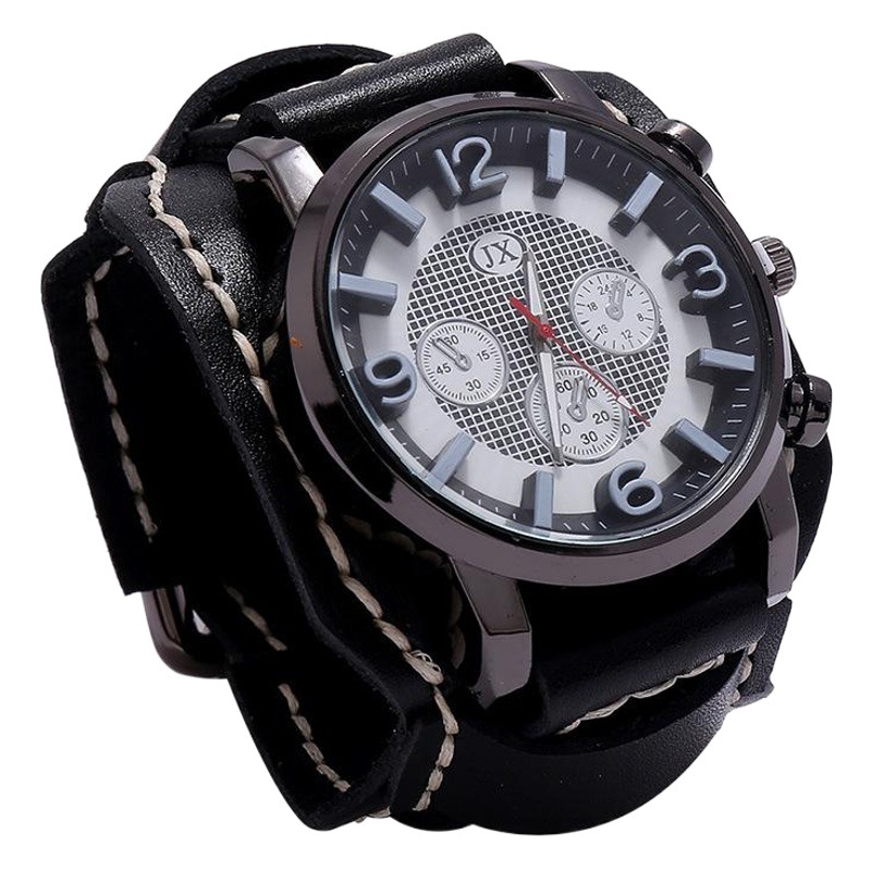 Factory wholesale retro old men's leather bracelet personality Joker punk leather bracelet cross-border e-commerce supply