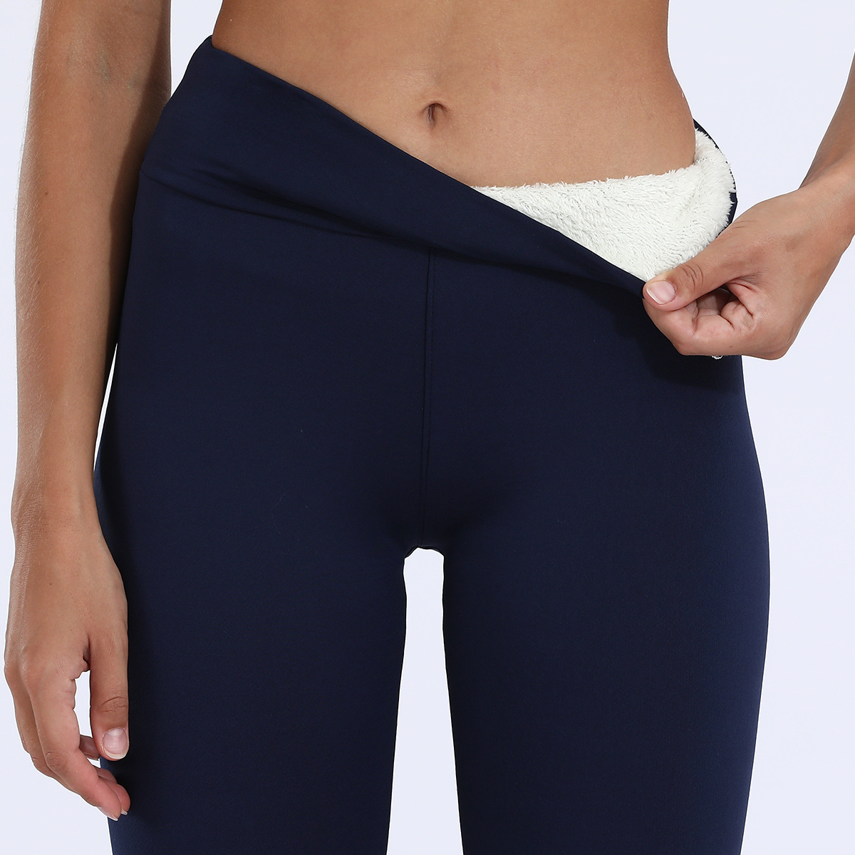 Picture of Cross-Border Popular Temu Aliexpress Cashmere Fleece-Lined Thickeneded Autumn and Winter Leggings for Women 2025 Warm Pants
