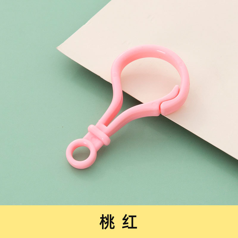 Picture of diy jewelry accessories color bulb button doll key chain plastic lobster buckle bag buckle acrylic hook buckle