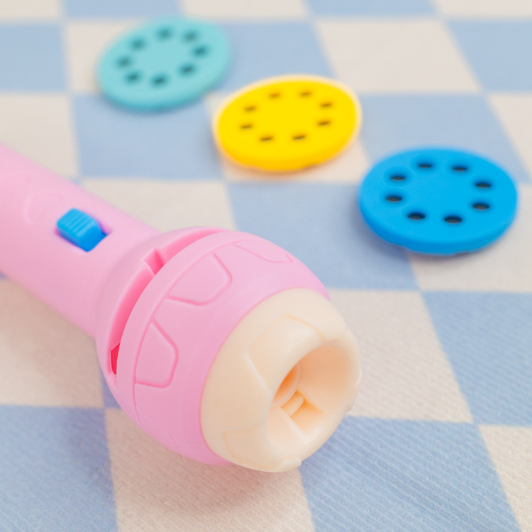Children's luminous projection LED flashlight baby puzzle teaching cognition early knowledge animal pattern bedtime story