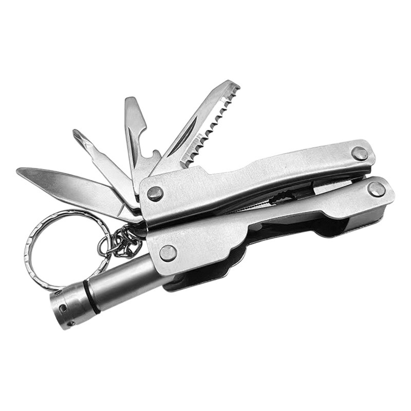 Mini Folding Pliers Small Size with Light Outdoor Supplies Wholesale Multifunctional Multi-Purpose Tool Pliers Portable Survival