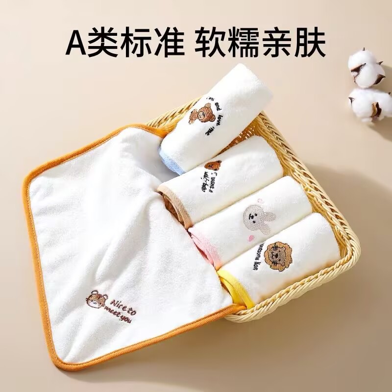 Picture of Baby Soft Special Super Soft Coral Fleece Towel for Newborns Wash Face Small Square Towel for Children and Baby Bathing Slipper Towel