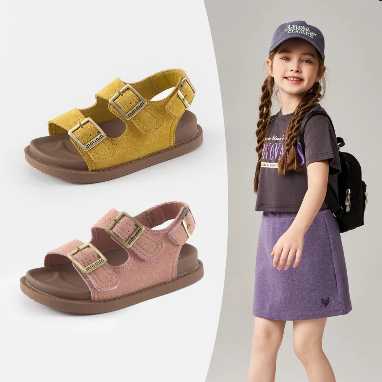 Korean Style Girls' Sandals 2025 Summer New Korean Style Shoes Children's Fashion Casual Shoes Girls' Beach Shoes Trendy