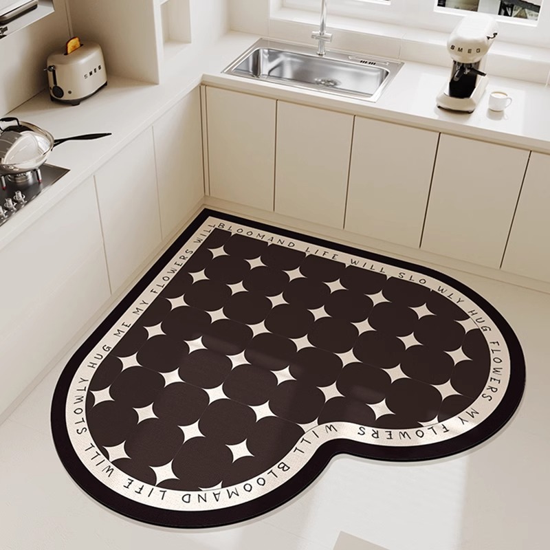 Picture of Cross-border Wholesale Diatom Mud Floor Mat Bathroom Absorbent Foot Mat Simple Dirty Resistant Anti-skid Mat Household Kitchen Tianjin Floor Mat