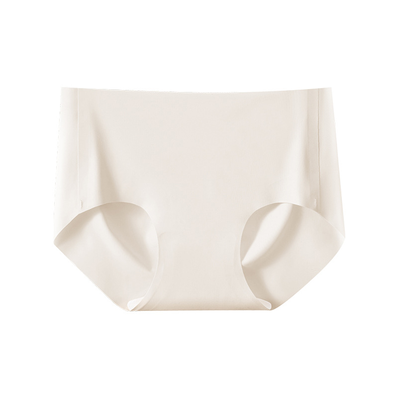 Picture of Naked ice silk underwear ladies waist seamless 3D hip no hip antibacterial cotton crotch high school students triangle shorts