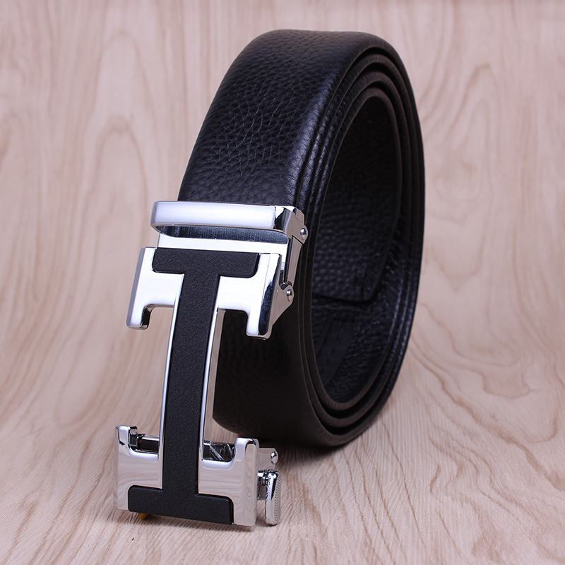 Picture of Men's Belt Leather High-end Automatic Buckle Casual Men's Cowhide Belt Men's Trousers Belt Men's Wholesale