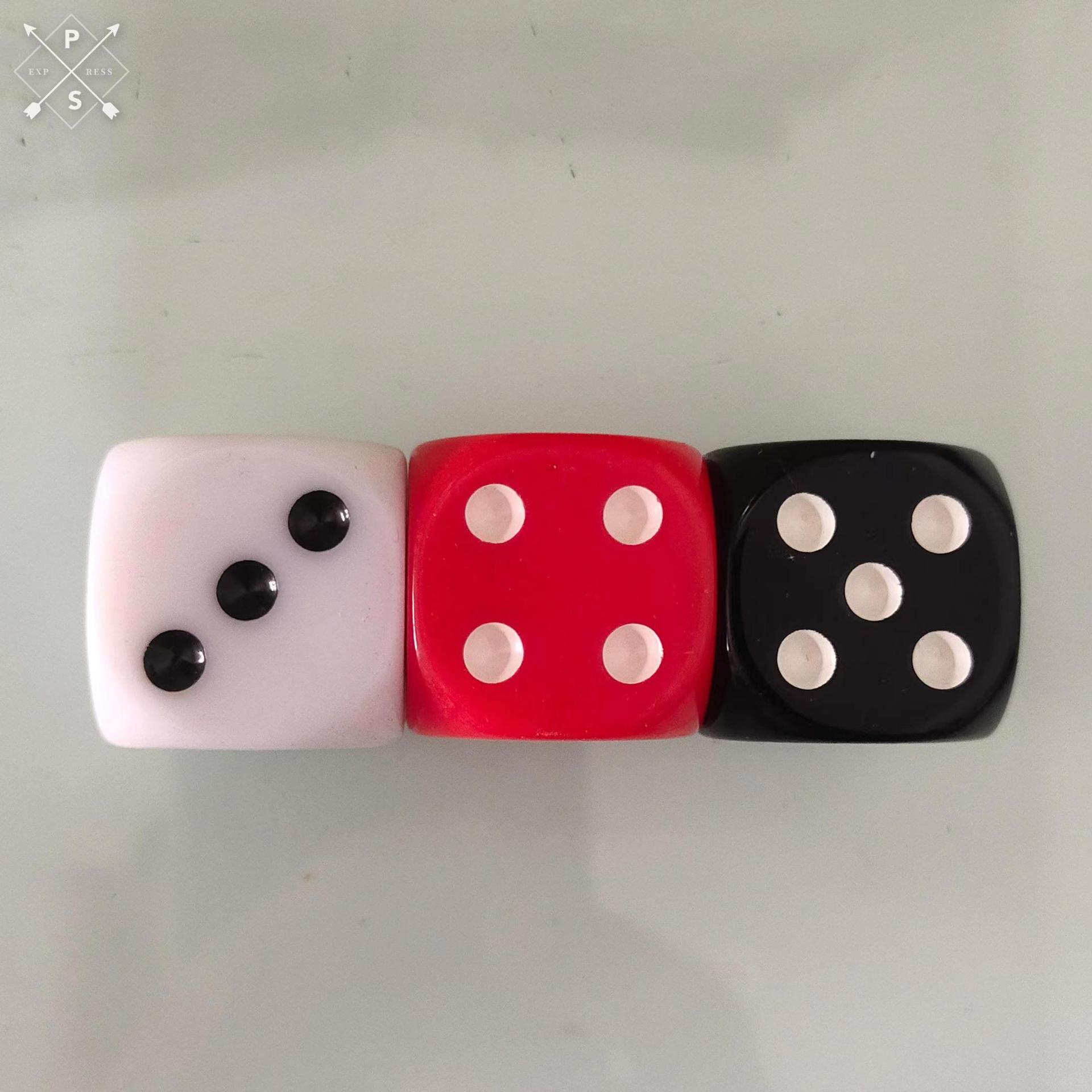 Picture of Spot wholesale 25mm rounded solid color color dice sieve throw