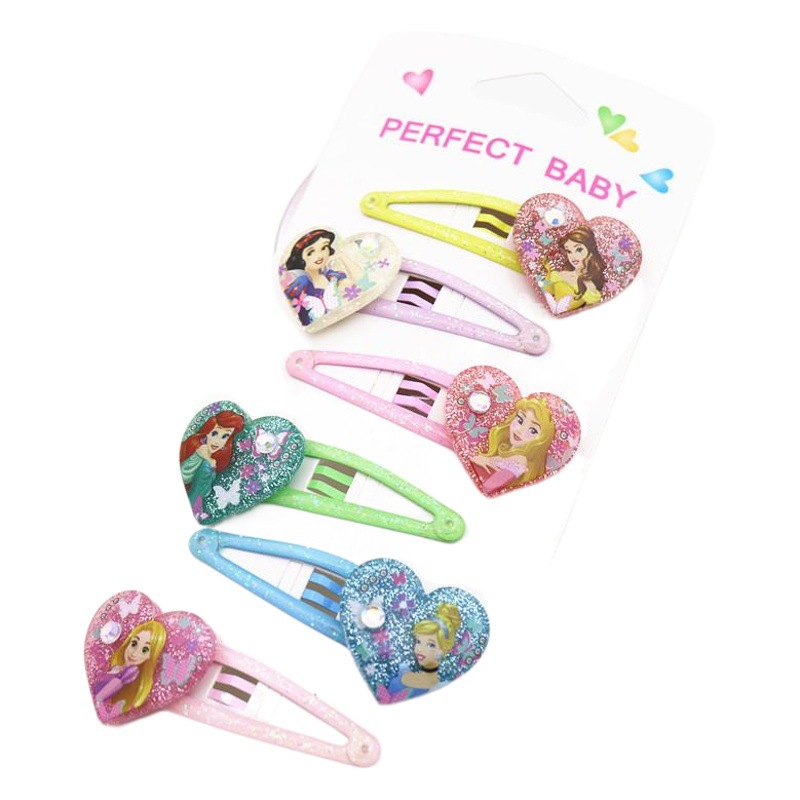 Add Diamond Snow White series hairpin hair rope towel ring Children girl jewelry gift set Wholesale