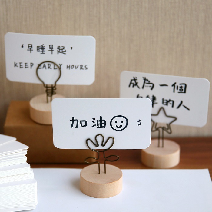 Picture of 100 sheets/box Kraft paper blank rounded corner boxed diy graffiti postcard word card message card DIY card