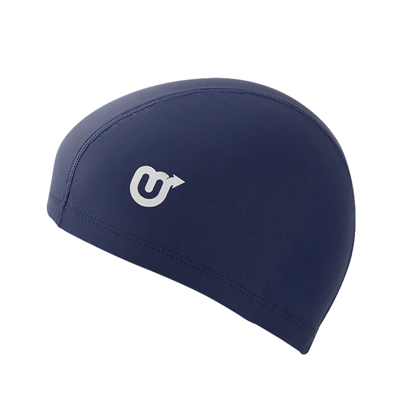 Picture of Swimming cap adult cloth cap swimming cap polyester nylon four needle six thread unisex large swimming belt paper card wholesale