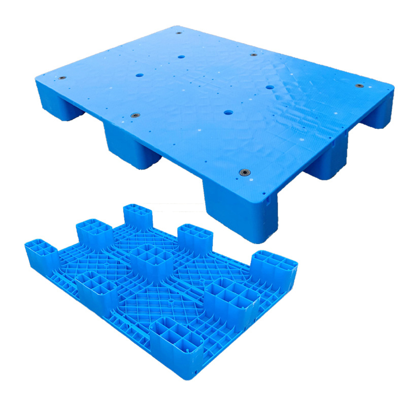 Picture of Flat Nine Leg Plastic Pallet Cushion Board Forklift Pallet Plane Logistics Moisture-proof Plastic Cushion Board Plastic Pallet