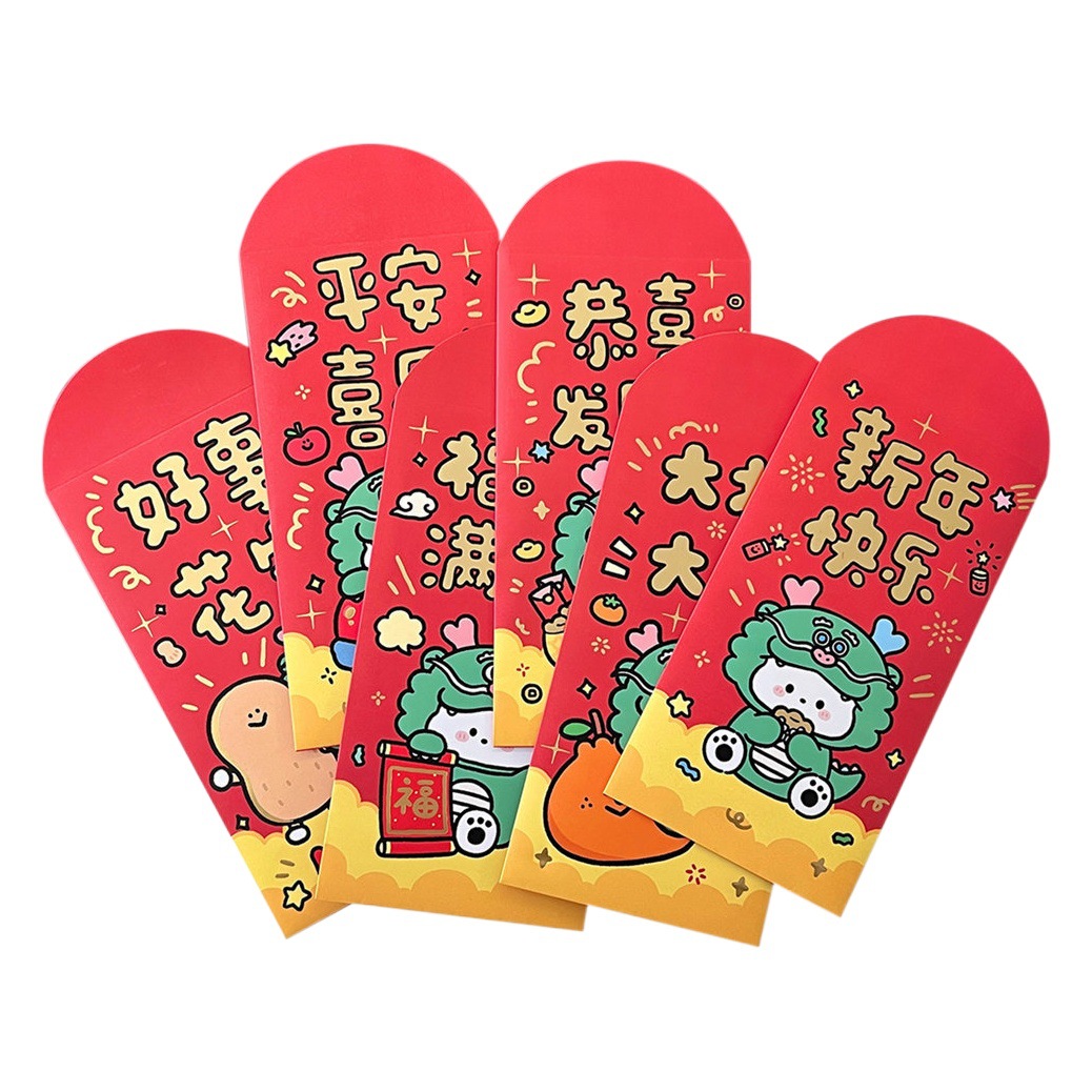 Picture of Tengyi joint-name original 2024 Dragon Year cartoon red envelope New Year Universal new large gift seal wholesale